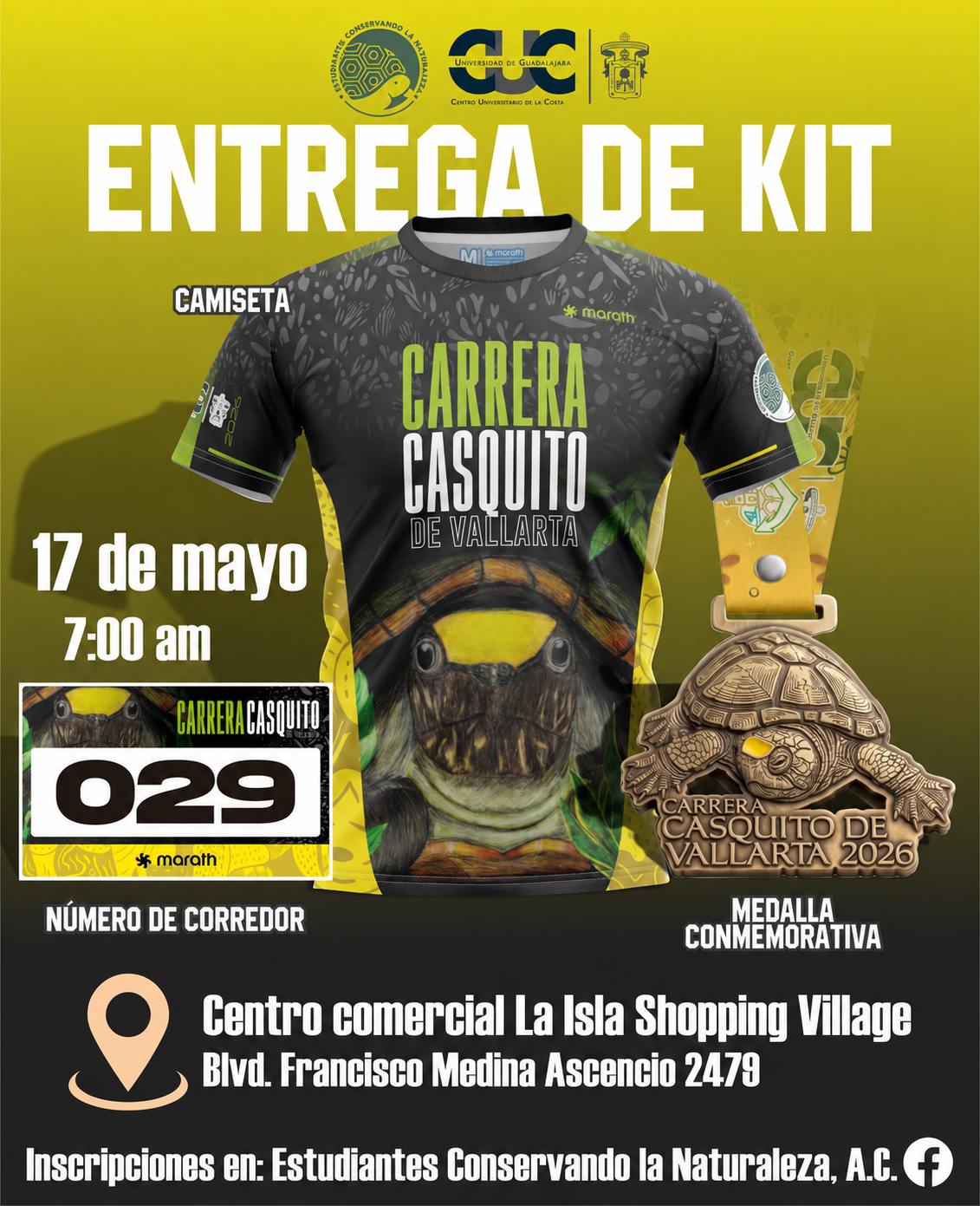 2da Carrera Casquito de Vallarta 2026 | Corre por la conservación 🐢