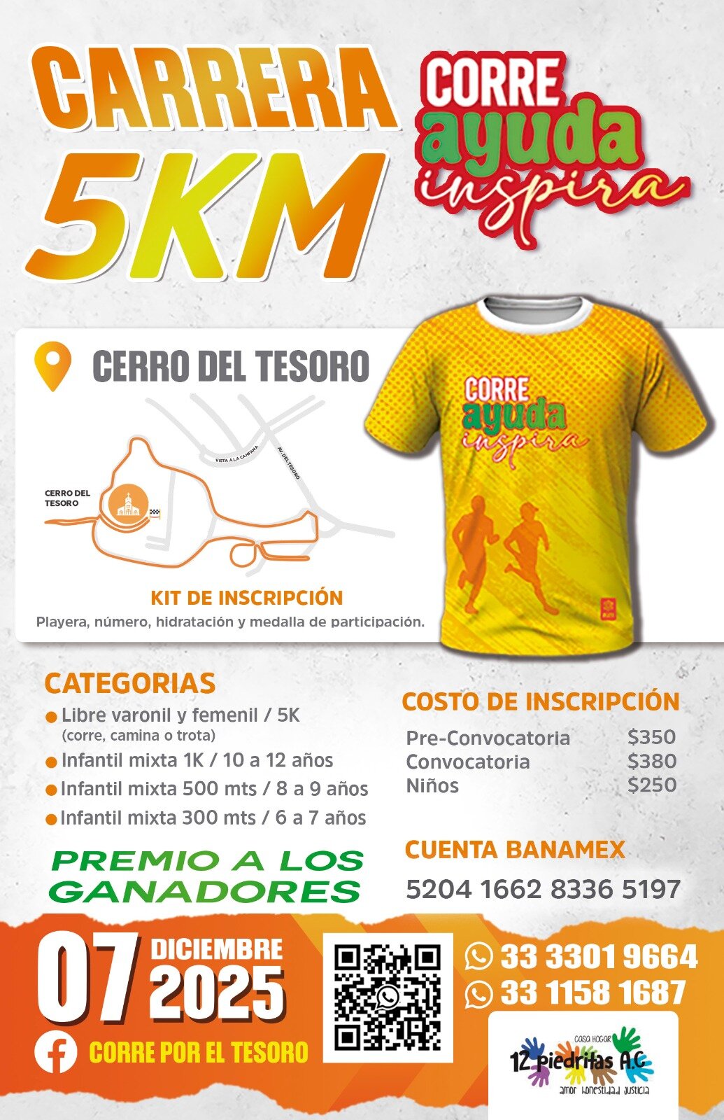 Carrera Corre Ayuda Inspira 5K – ¡Corre por una Causa!